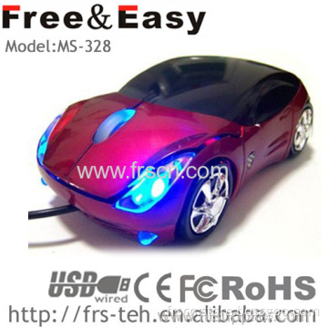 Ms-328 Led Car Shape 3d Optical Usb Cable Optical Mouse 
